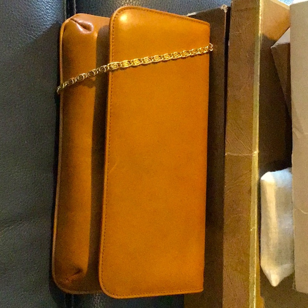 Vintage Designer Francis Hirsch Shoulder Bag with Gold Chain